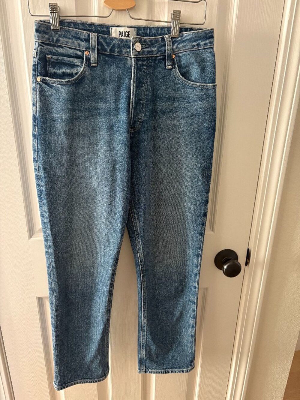 PAIGE Billy Crop High Rise Straight Leg Jeans Size 26